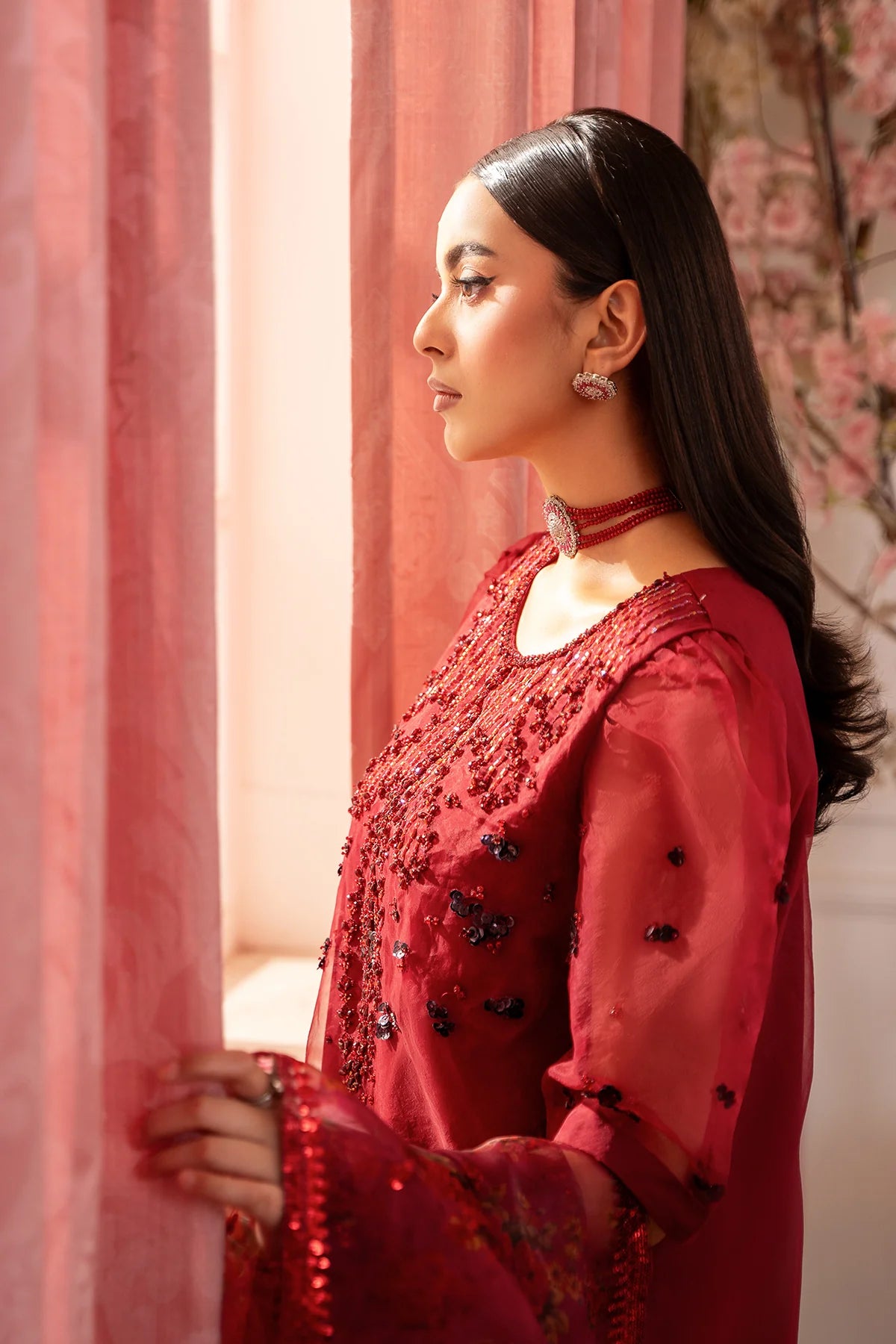 3-PC Embroidered Organza Suit CMA-5-119