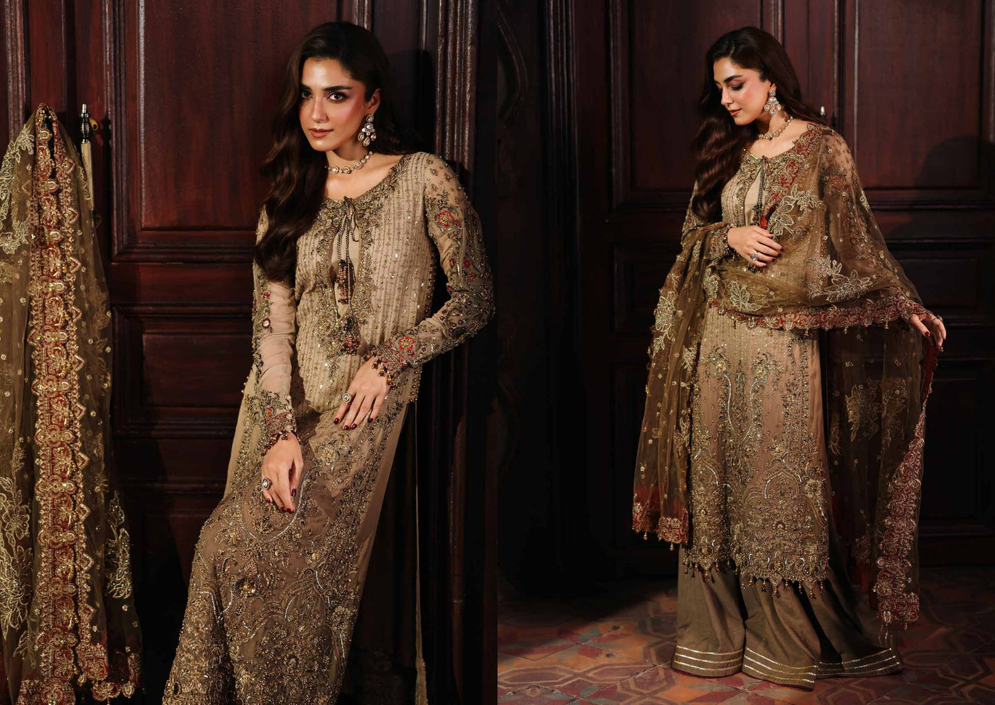 4-PC Charizma Unstitched Luxury Collection DJW5-02