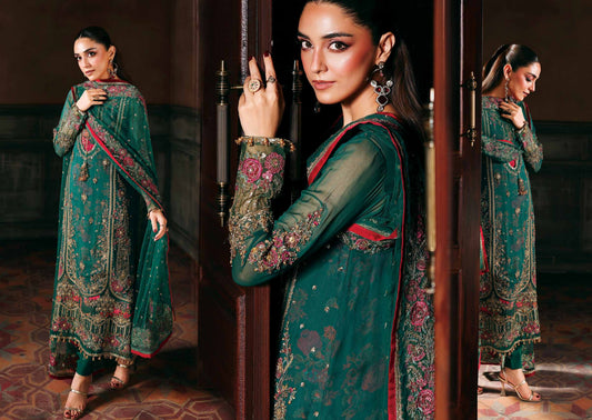 4-PC Charizma Unstitched Luxury Collection DJW5-06
