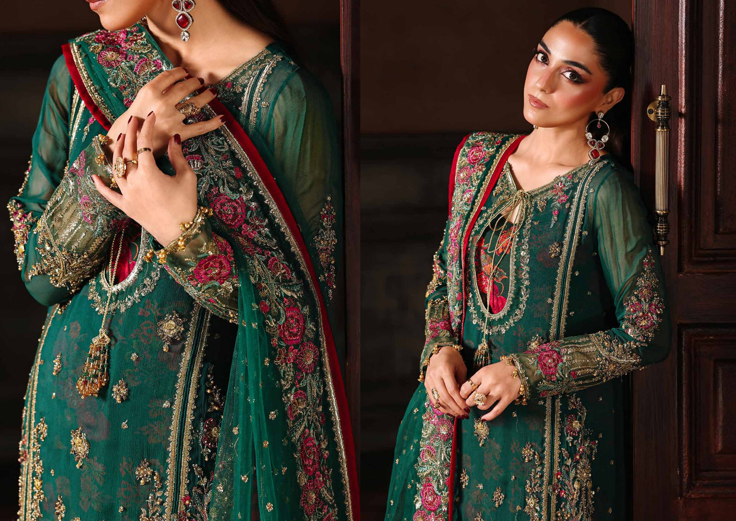 4-PC Charizma Unstitched Luxury Collection DJW5-06