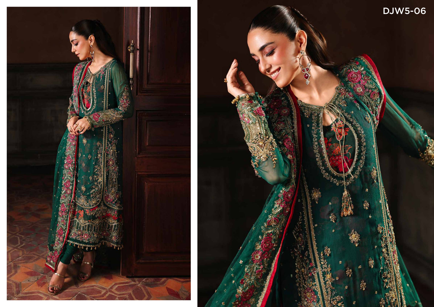 4-PC Charizma Unstitched Luxury Collection DJW5-06