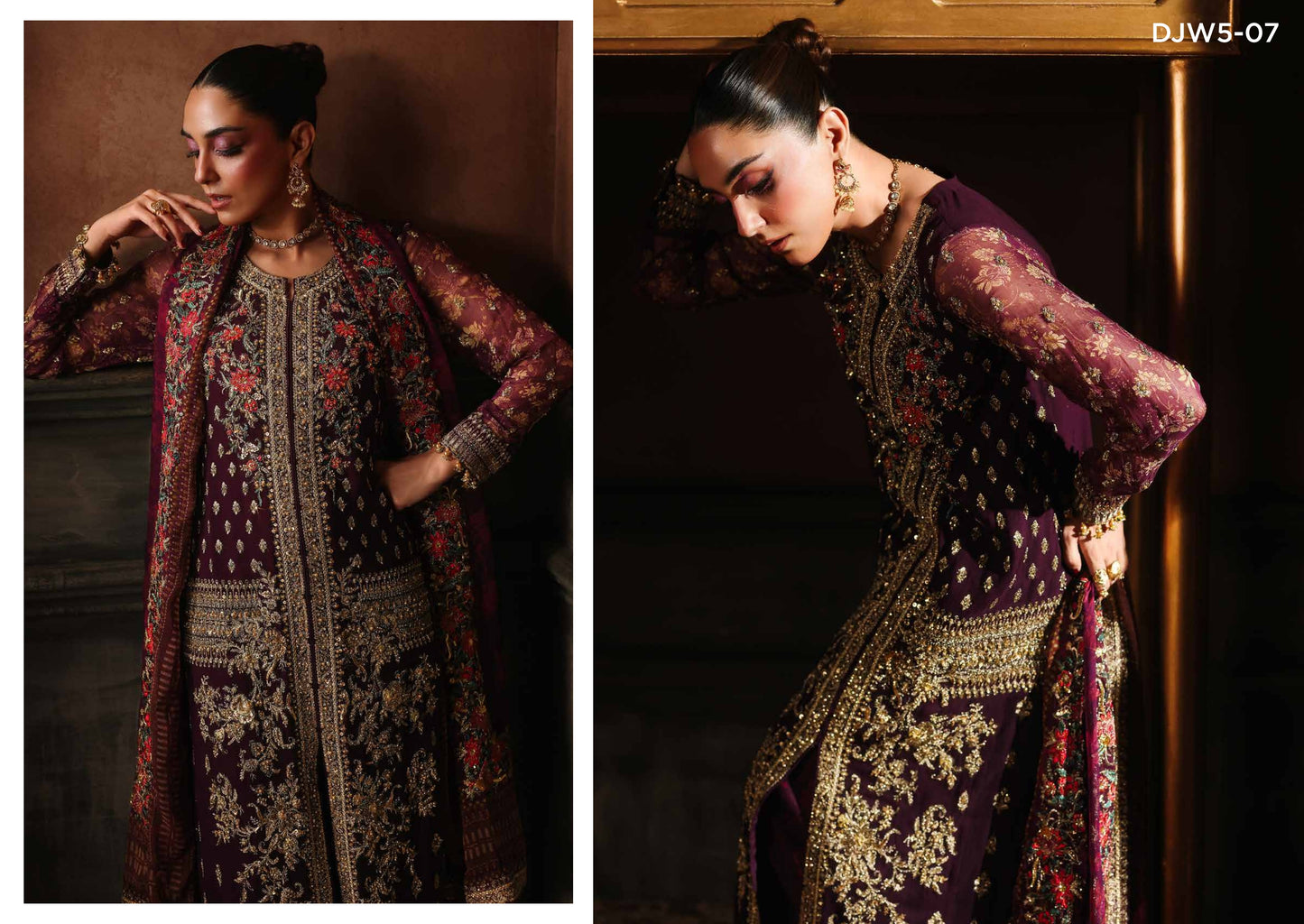 4-PC Charizma Unstitched Luxury Collection DJW5-07