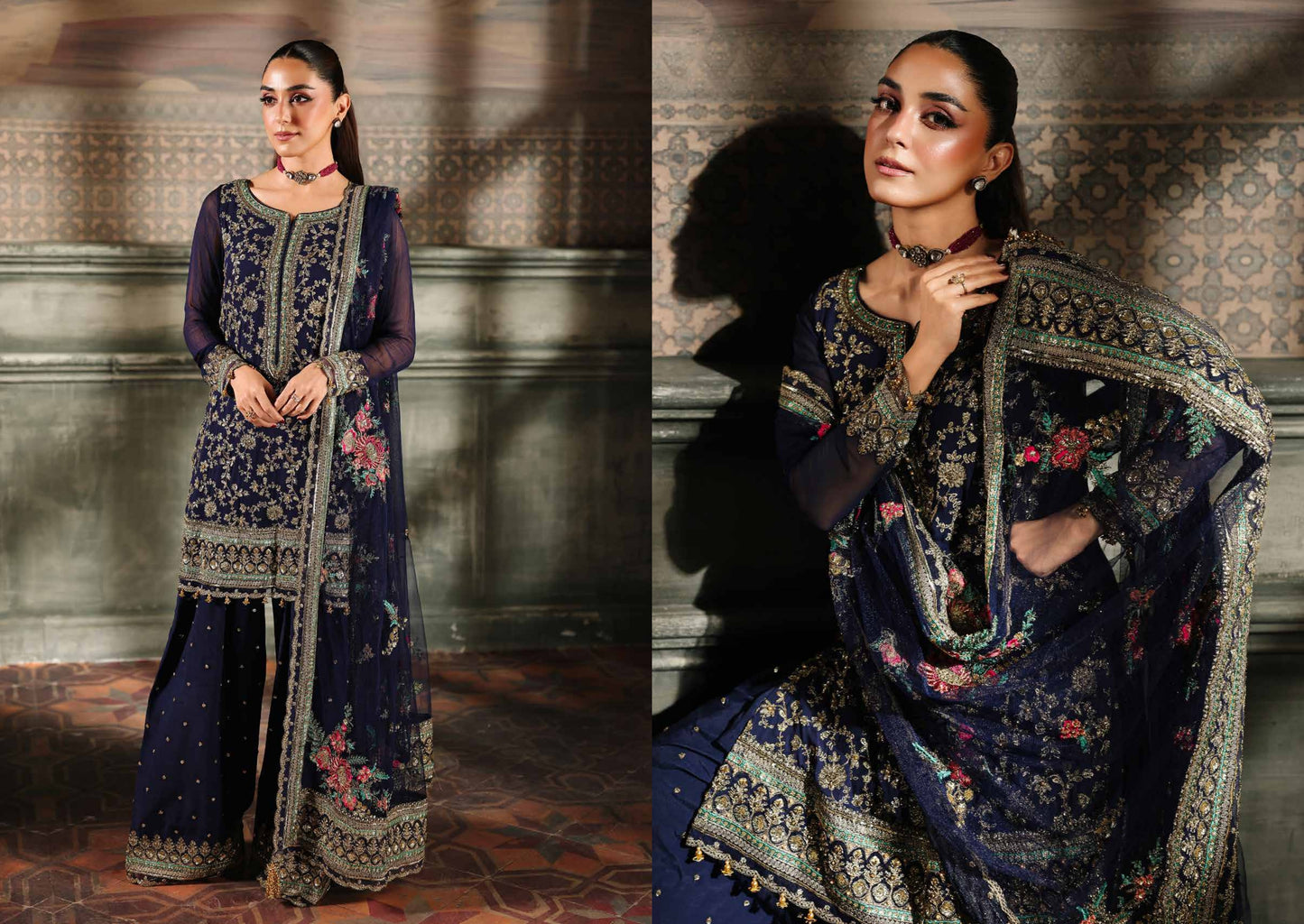 4-PC Charizma Unstitched Luxury Collection DJW5-01
