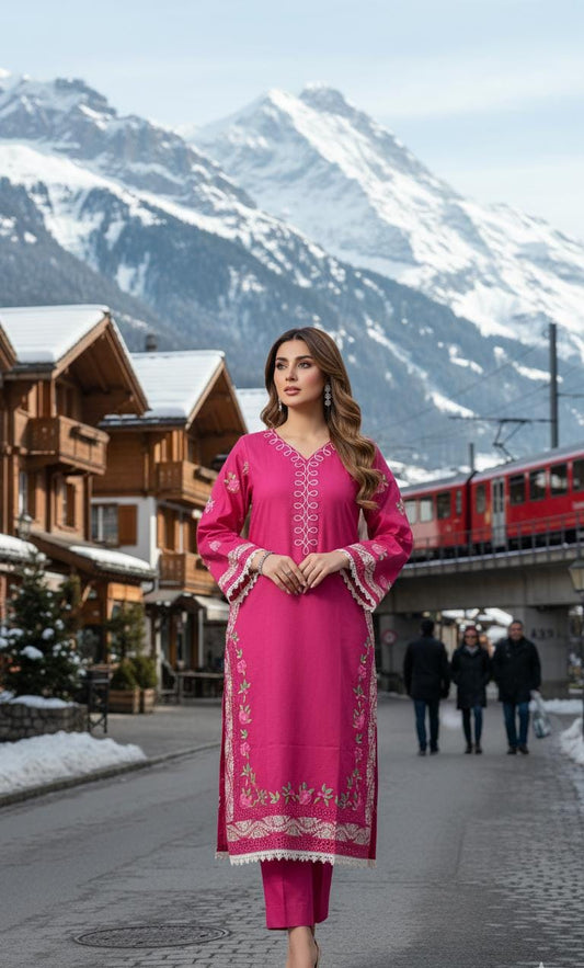 Khaddar trouser shirt WC-02